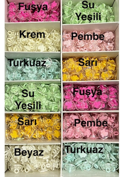 Bebek Düğmesi / Bebek Arabası Model / 10 Adet - Su Yeşili
