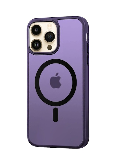 Fitcase Apple Uyumlu iPhone 14 Pro Max Magsafe Özellikli Mor Seri Kapak