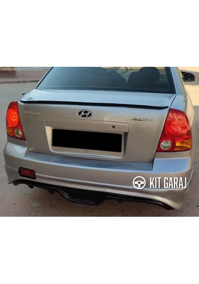 Kit Garaj Hyundai Accent Admire Arka Ek Difüzör Siyah Plastik 2000-2006 Boyasız