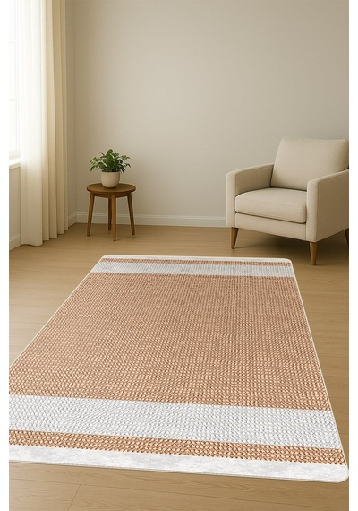 Modern Desenli Dijital Baskı Kaymaz Taban Halı H0155 Renkli