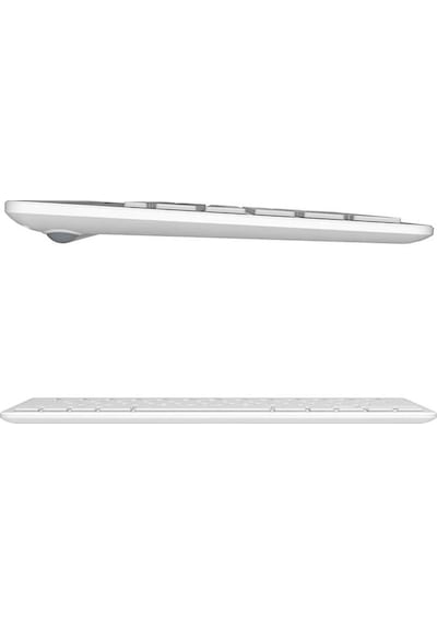 Lecoo Bk100 Bluetooth V3.0 Çoklu Cihaz Uyumlu Şarj Edilebilir Kablosuz  Beyaz Türkçe Q Klavye