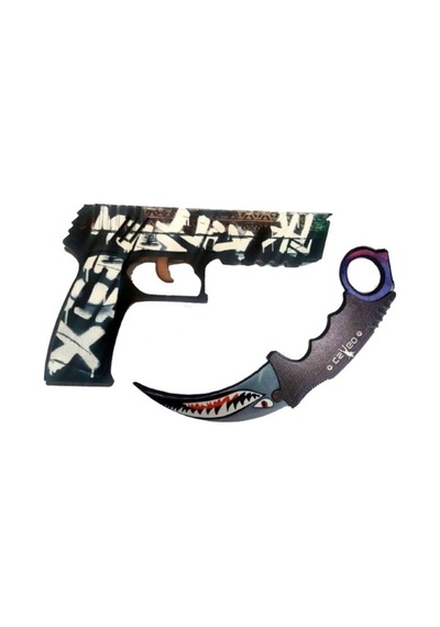 Ahşap Cs-go P250 Oyuncak Set 7015