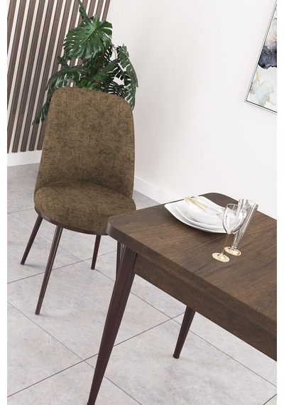 Canisa Concept Nil Serisi 70x110 Sabit Mutfak Masası Takımı Barok Desen Masa 4 Kahverengi Sandalye Barok Masa Kahverengi Sandalye Canisa Concept Nil Serisi 70x110 Sabit Mutfak Masası Takımı Barok Desen Masa 4 Kahverengi Sandalye Barok Masa Kahverengi Sandalye