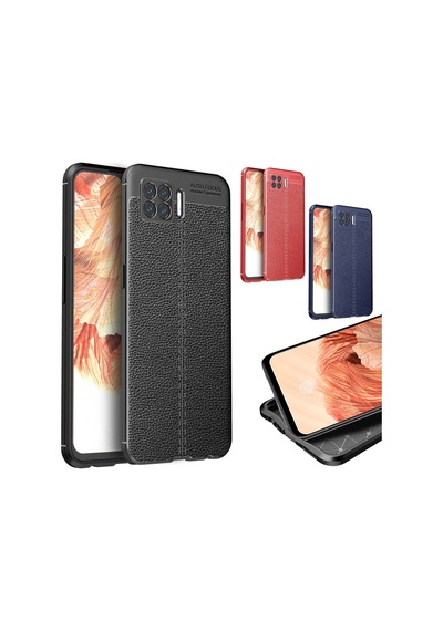 Oppo A73 Kilif Focus Deri Desen Silikon Arka Kapak 488492217