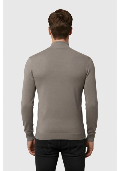 Deepsea Vizon Slim Fit Yarım Balıkçı Yaka Likralı İnce Triko Erkek Yarım Boğazlı Kazak 2505502 Vizon Deepsea Vizon Slim Fit Yarım Balıkçı Yaka Likralı İnce Triko Erkek Yarım Boğazlı Kazak 2505502 Vizon