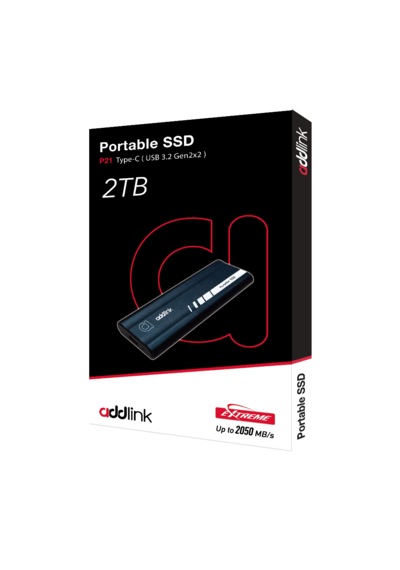 Addlink P21 2tb 2000-1950mb/s Usb 3.2 Gen2 Type-c Portable Taşınabilir Ssd Ad2tbp21b2k