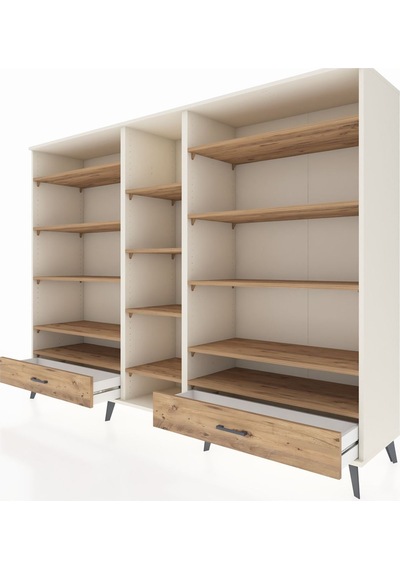 Hyperion Dolap 14 Raflı 2 Çekmeceli 220x44x163 Aytaşı-çam Atlas Çam - Aytası Hyperion Dolap 14 Raflı 2 Çekmeceli 220x44x163 Aytaşı-çam Atlas Çam - Aytası