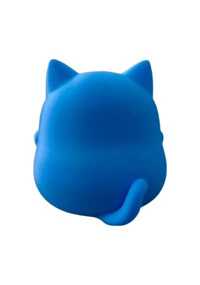 3dprototürk Mavi Kedi Kumbara 16 Cm