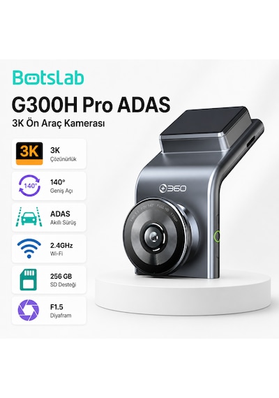 Botslab 360+ G300h Pro Adas 3k Ön Araç Kamerası