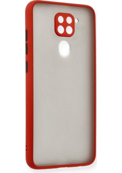 Xiaomi Redmi Note 9 Uyumlu Kılıf Montreal Silikon Kapak - Kırmızı