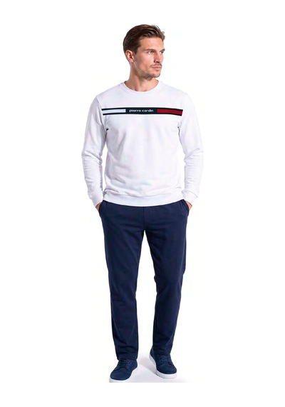 Pierre Cardin 6160 Erkek Uzun Kollu Eşofman Takımı-beyaz