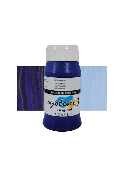 Daler Rowney System 3 Akrilik Boya 500Ml 123 Ultramarine