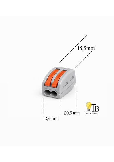 Horoz Electric Connector-2 Klemens 2 Kutuplu 20adet