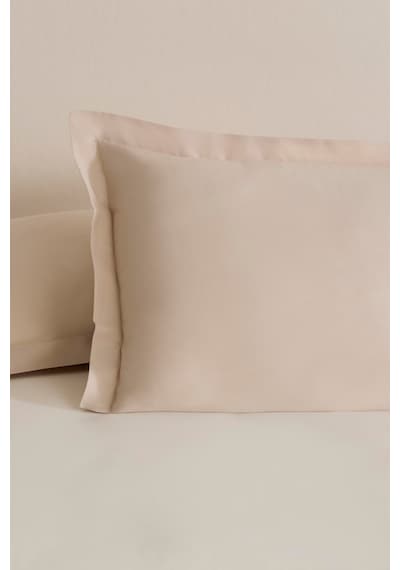 Karaca Home Basic Volanlı 2'li Yastık Kılıfı Bej 50x70 Cm Bej