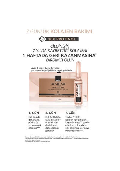 Anew Skin Renewal Power Yüze Dolgun Görünüm Veren Serum İkili Paket