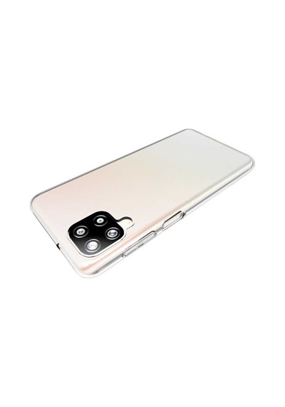 Samsung Uyumlu Galaxy A12 Kılıf Zore Süper Silikon Kapak Renksiz