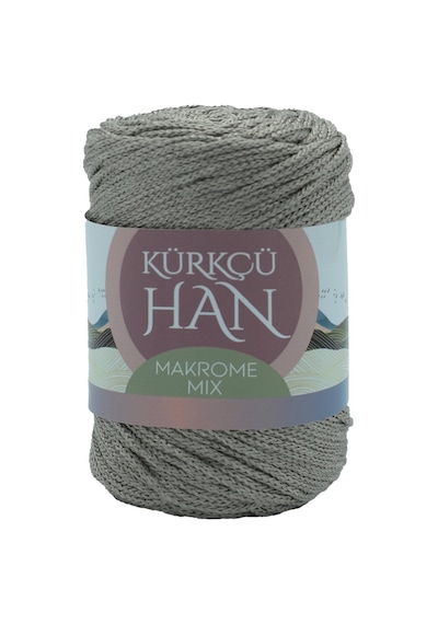 Kürkçü Han Makrome Mix 200gr 120m El Örgü İpi Gri-bej