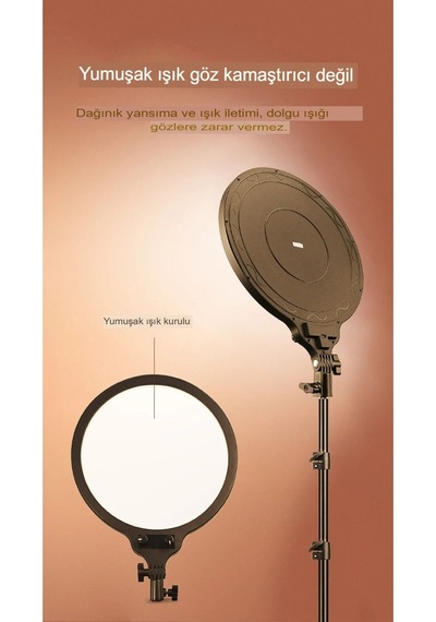 14 İnç Youtube Makyaj Canlı Akışı Video Fotoğrafçılığı Aydınlatma İçin Led Stüdyo Fotoğraf Panel