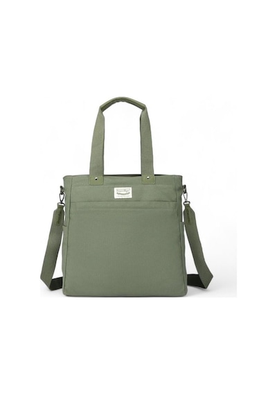 Smart Bags Kanvas Haki Kadın Omuz Çantası Smb1309 001