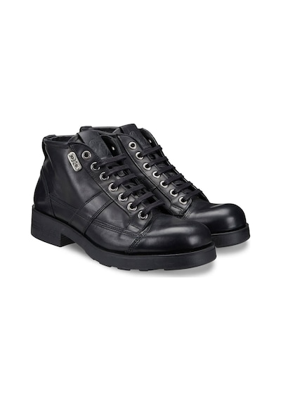 Bot Erkek Oxm003600 Oxs Frank 0036 Mıd M Leather Black Siyah