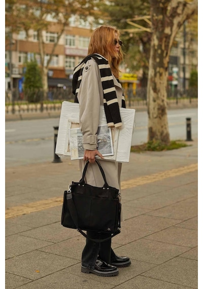 Manuka Kanvas Everyday Bag Siyah