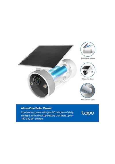 Tp-link Tapo C465 4k 8mp Ultra Hd Güneş Panelli Kablosuz Kamera Dahili Solar Panel 180 Gün Pil Ömrü Hırsızlık Korumalı Dual-band Wi-fi Aı Kişi/araç Algılama Ip65 Bulut/sd Kart Depolama Tp-link Tapo C465 4k 8mp Ultra Hd Güneş Panelli Kablosuz Kamera Dahili Solar Panel 180 Gün Pil Ömrü Hırsızlık Korumalı Dual-band Wi-fi Aı Kişi/araç Algılama Ip65 Bulut/sd Kart Depolama