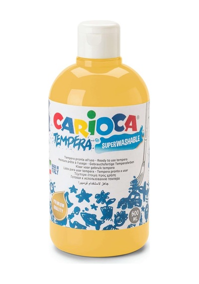 CARIOCA TEMPERA SULUBOYA SÜPER YIKANABİLİR PASTEL SARI 500 ML