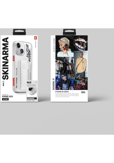 Apple  Uyumlu iPhone 14 Kılıf Skinarma Şeffaf Desenli Kaze Kapak