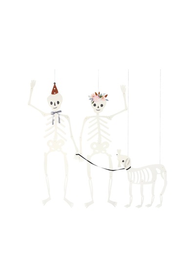 Meri Meri - Giant Jointed Skeletons - Dev İskelet Dekorlar 3'lü Tüm Yaşlar