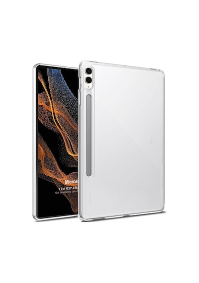 Galaxy Tab S9 Plus X810 İçin Kılıf Transparent Soft Şeffaf Galaxy Tab S9 Plus X810 İle Uyumlu Kılıf - Şeffaf