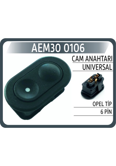 Aem Cam Anahtarı Unıversal Opel Tip 6 Pin Aem30 0106