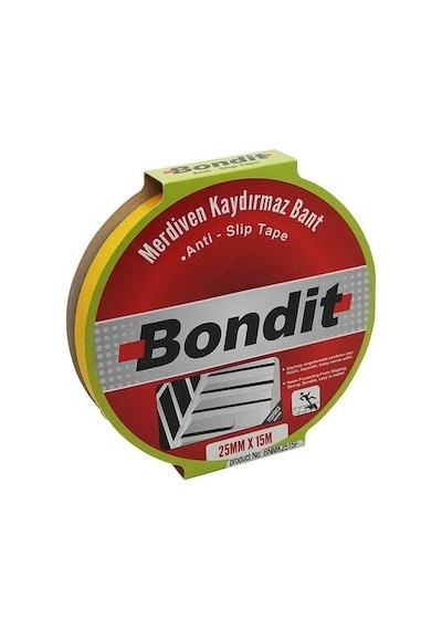 Bondit Merdiven Kaydırmaz Bant Sarı/siyah 25 Mm 15 M