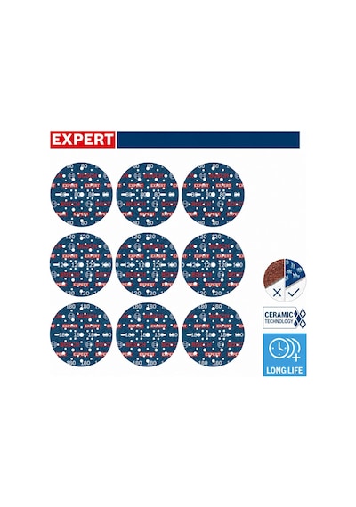 Bosch Expert O780 150 Mm 9'lu 80-180 Kum Cırtlı Folyo Zımpara Seti 2608902448