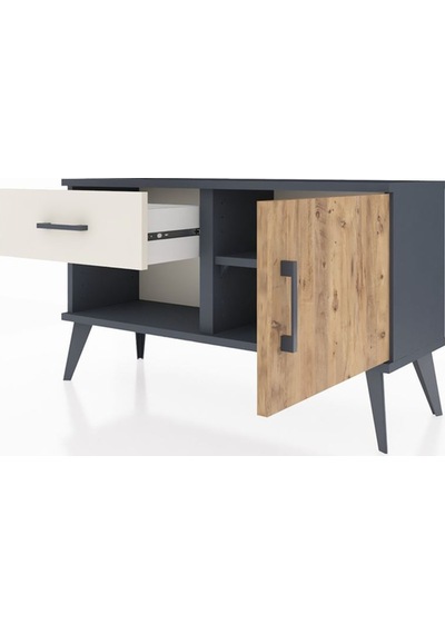 Arges Şifonyer Tek Raflı Tek Çekmeceli Tek Kapaklı 88x30x48 Antrasit-çam/aytaşı Çam/aytaşı Arges Şifonyer Tek Raflı Tek Çekmeceli Tek Kapaklı 88x30x48 Antrasit-çam/aytaşı Çam/aytaşı
