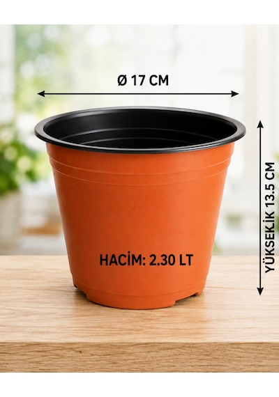 Üretim Saksısı 200 Adet 17 Cm Thermoform Saksı