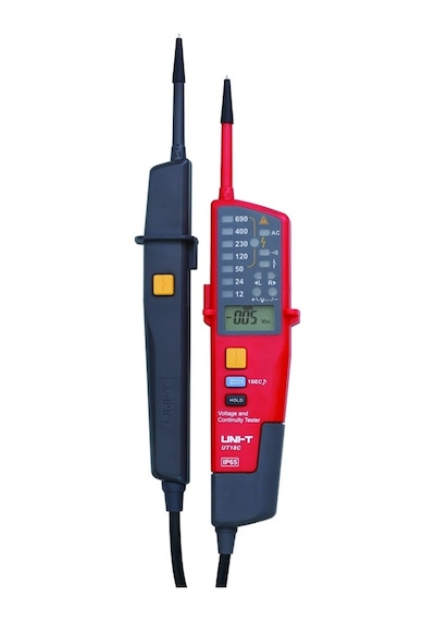 Unı-t Ut18c Otomatik Aralığı Gerilim Ölçer Süreklilik Rcd Test Cihazı Lcd/led Dedektörü