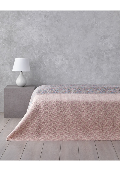 English Home Floral Serenade Çift Kişilik Çok Amaçlı Örtü 200x220 Cm Pembe Pembe