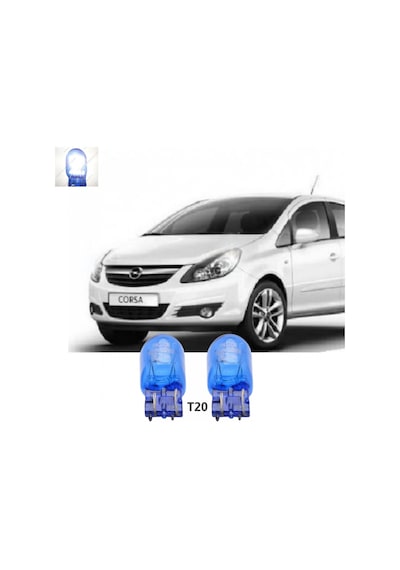 Opel Corsa D Beyaz Gündüz Farı Ampulü T20 Wy21/5w Ph5523dv