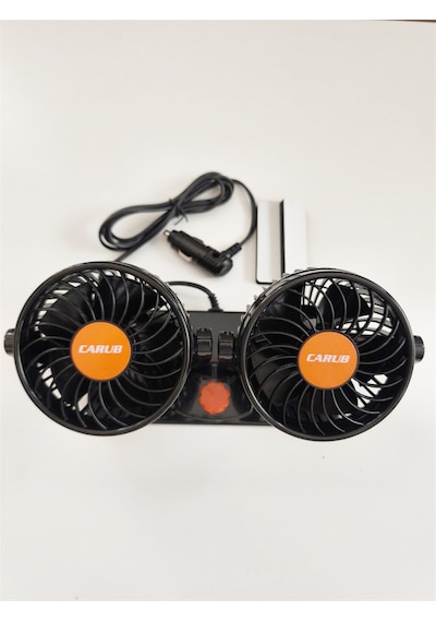 24 Volt Araç Içi Torpido Üstü Çift Fanlı Oto Vantilatör 6400609