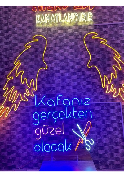 Kafanız Gerçekten Güzel Olacak Yazılı Neon Tabela Pembe