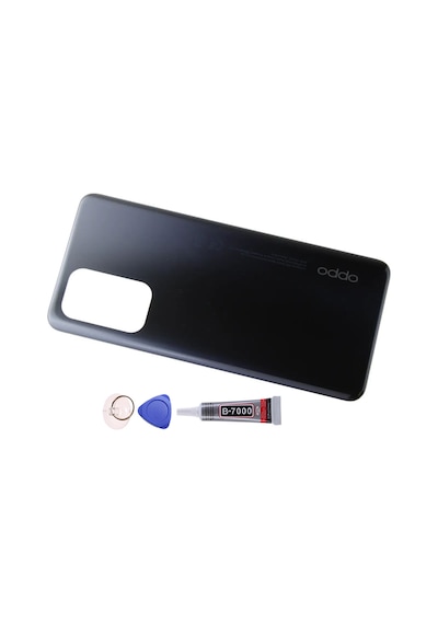 Oppo Reno 4 Lite Siyah Arka Kapak Batarya Kapağı Pil Kapağı Yapışkan Ve Sökme Aparatıyla Beraber Full Set Siyah