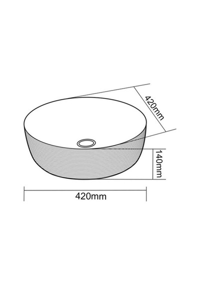 Eva Banyo Lena E-5004R Tezgah Üstü Porselen Lavabo