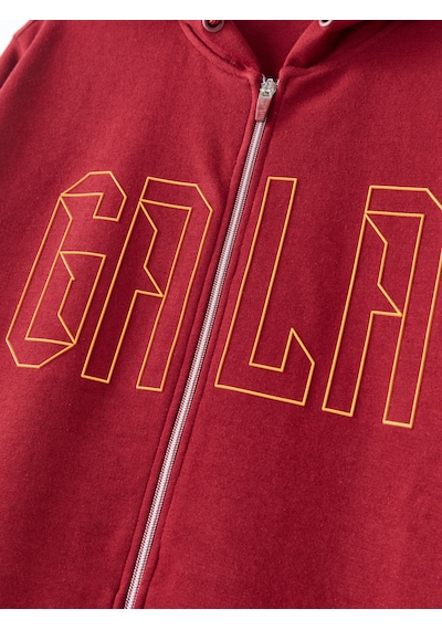 Gsstore Galatasaray Erkek Zip Hoodie E252113 Bordo