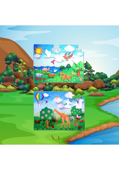 Lisinya247 Origami 5+ Keçe Yapboz 5 Yaş Puzzle