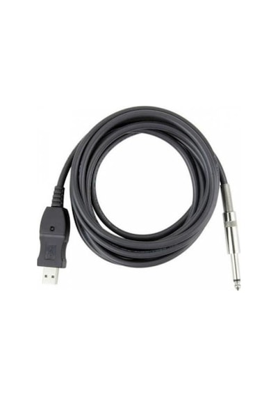 Usb To 6.3 Mm Çivi Jack Gitar Usb Amfi Silikon Kablo