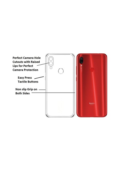 Adige Xiaomi Redmi Note 7 Kılıf Kamera Korumalı Süper Silikon