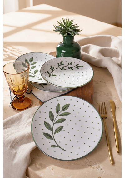 Keramika Botanica Pasta Tabağı 20 Cm 4 Adet 23681-83 Çok Renkli