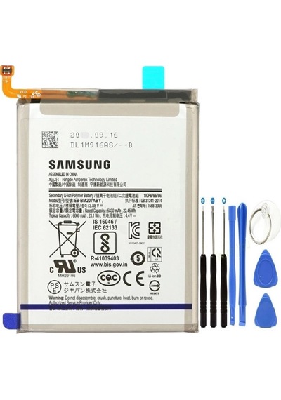 Samsung Galaxy M21 Uyumlu Pil Batarya + Tamir Seti M215 5830 Mah Eb-bm207ab