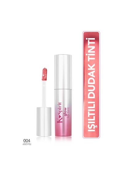 Flormar K-spirit Glow Lip Tint Yoğun Nemlendirici & Işıltılı Uzun Süre Kalıcı Dudak Tint'i 004peachfızz