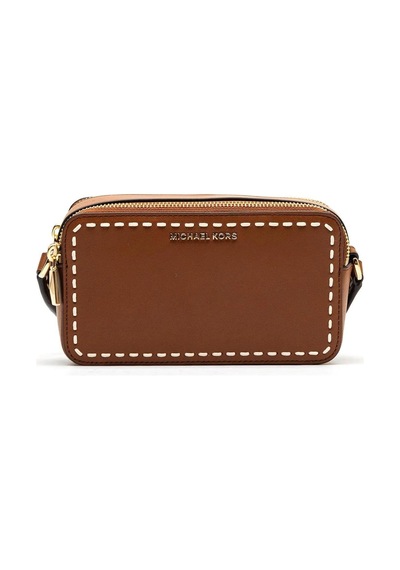 Michael Kors Jet Set Contrast Stitch Crossbody Bag 32t4gj6c1l Kahverengi